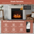 thumbnail image 4 of Canddidliike 18 Inch Electric Fireplace Inserted with Adjustable LED Flame, Electric Fireplace Insert, Recessed & Freestanding, 4 of 8