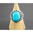 thumbnail image 5 of EOEMY Wholesale Mixed Lots 32Pcs Unisex Jewelry Oval Natural Stone Silver Plated Rings, 5 of 7