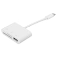 thumbnail image 4 of Adaptador concentrador USB 3 en 1 tipo C a lector de tarjetas de memoria para transmisión de datos para computadora portátil y teléfono, 4 of 13