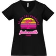 thumbnail image 3 of Inktastic Summer Enjoy the Sunshine Jacksonville Florida in Pink Women's Plus Size V-Neck T-Shirt, 3 of 5