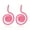 pink, variant on Boho Rhinestone Statement Drop Earrings for Women Shiny Exaggerated Oversized Cute Fun Dangle Earrings Sparkling Large Fashion Jewelry for Women(ER1225-Lollipop AB Mix)