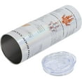 thumbnail image 5 of Human Anatomy 20 Oz Skinny Tumbler, Chart of Organs Body Structures Biology Themed Cartoon Schemes, Leak-Proof Straw Lid and Brush Vacuum Insulated for Outdoor Use, White Multicolor, 5 of 6