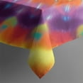 thumbnail image 3 of Colorful Rainbow Tie Dye Spiral Pattern Rectangle Tablecloth 60"x84",Waterproof Polyester Rectangle Table Cloth, Wipeable Spillproof Polyester Tablecloth for Dining, Camping, Indoor and Outdoor, 3 of 5