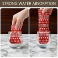 thumbnail image 6 of 6 Pcs Funny Kitchen Towels,Red Christmas Folk Pattern Microfiber Dish Towels,Kitchen Tea Towels,Kitchen Towel Set (18" X 26"), 6 of 7