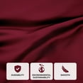thumbnail image 3 of Superior Modal From Beechwood Lightweight Sheet Set, Twin XL, Burgundy, 3 of 9