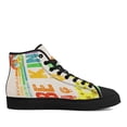 thumbnail image 2 of Hippie Sign Languages Asl Be Kind Sunflower High Top Canvas Shoes Sneakers Black Size 5, 2 of 7