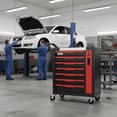 thumbnail image 3 of 7-Drawer Rolling Tool Chest with Lock, Large Mobile Tool Cart & Cabinet for Garage Workshop Storage, Red, 3 of 6