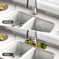 thumbnail image 4 of Logiee Sunflowers In Vintage Print Kitchen Sink Splash Guard Faucet Mat for Splash Guard Behind Faucet Drip Catcher for Kitchen,Bathroom,Sink Mat,Dish Drying Mat,Bathroom-15" X 5.5", 4 of 7