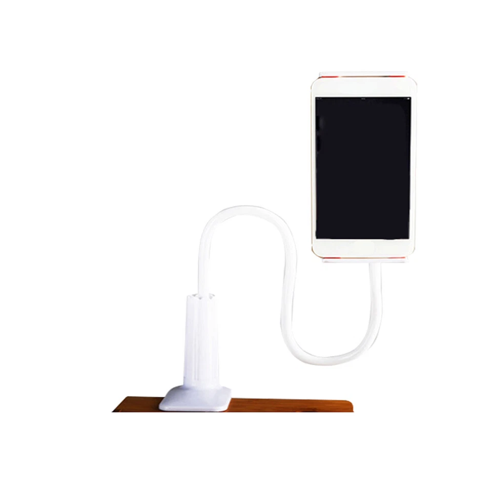 FLINT- Techtongda Flexible Desktop Bed Lazy Cell Phone Holder Bracket Mount Stand White