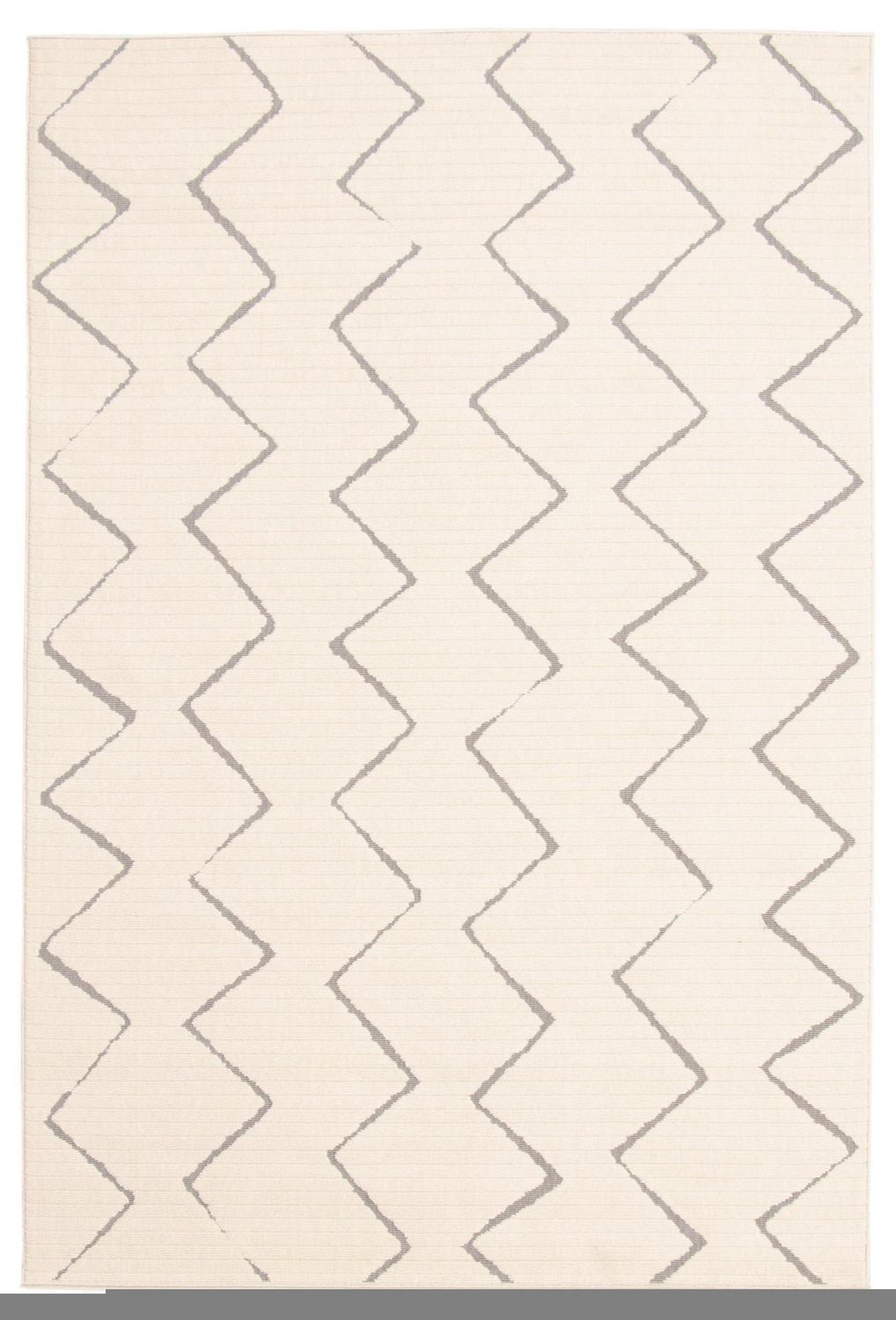 ECARPET Indoor/Outdoor for Balcony, Patio and Garden Raya Ivory Rug