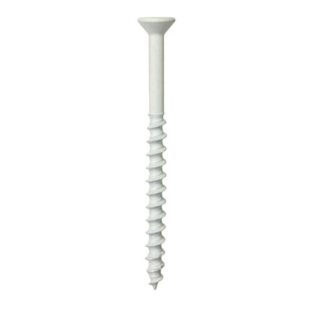 Simpson TNTW18134TFC75 3/16 x1-3/4 Flat Head White Titen Turbo Concrete Screw 75