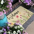 thumbnail image 4 of Spring Summer Door Mat,Flower Floral Butterfly Indoor Outdoor Non-Slip Doormat,Entryway Front Porch Farmhouse Spring Welcome Door Mat Colorful for Entrance Decor,30" x 17", 4 of 6