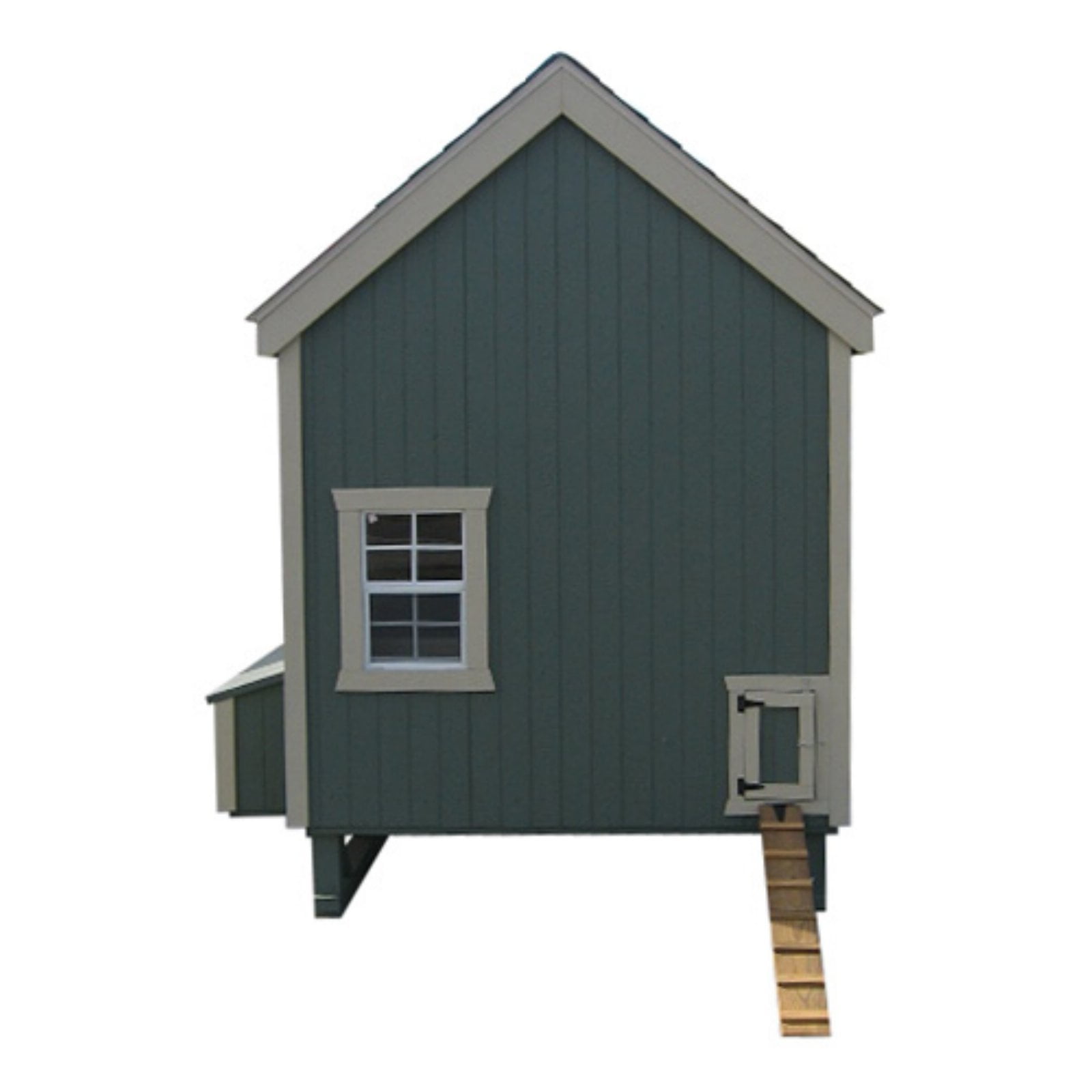 Little Cottage Unpainted Colonial Gable Chicken Coop Large