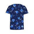 thumbnail image 4 of Tops de Ajuste Suelto para las Mujeres Impreso Manga Corta Suéter Camiseta Cuello Redondo Blusa Casual, Top de Moda para el Uso Diario Y las Salidas, 4 of 6