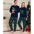 thumbnail image 2 of Conjunto de pijamas de algodón negro para niños, ropa de casa de dibujos animados, Papá Noel de Navidad, trajes de bebé para niños pequeños, 2 of 3
