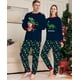 thumbnail image 2 of Conjunto de pijamas de algodón negro para niños, ropa de casa de dibujos animados, Papá Noel de Navidad, trajes de bebé para niños pequeños, 2 of 3