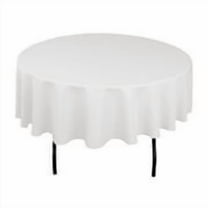Craft and Party Polyester Tablecloth 90" Round (White)