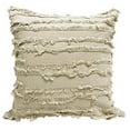 thumbnail image 2 of Fennco Styles Modern Fringe Stripe Cotton Decorative Throw Pillow 17" W x 17" L - Cotton Cushion for Home, Farmhouse, Couch, Living Room, Bedroom and Office Décor, 2 of 14