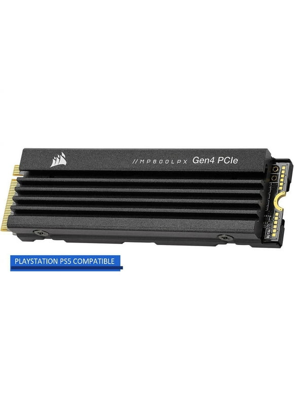 Corsair MP600 PRO LPX M.2 2280 1TB PCI-Express 4.0 x4, NVMe 1.4 3D Internal Solid State Drive (SSD) CSSD-F1000GBMP600PLP, Optimized for PS5