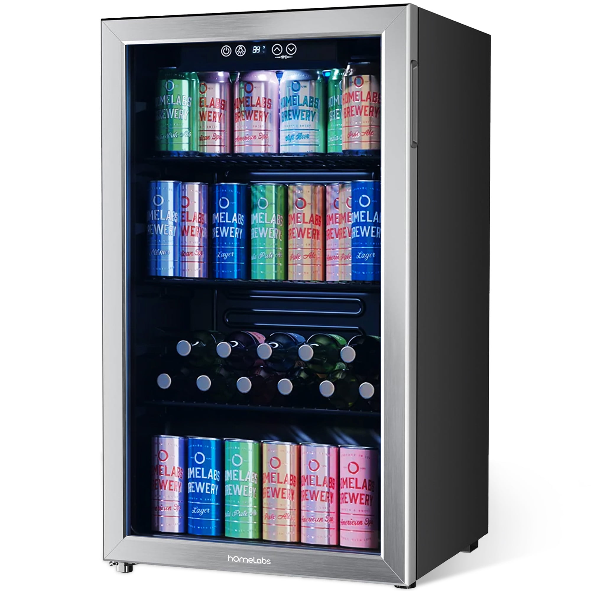 ru-ruru 6-Bottle Wine Cooler Refrigerator(46-66°F),Mini Freestanding