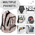 thumbnail image 4 of Yspwyqan Backpack Set Kids Girls, Vintage Rose Butterfly 4 Piece Backpack Lunchbox Set with Pencil Case, Lightweight Padded Straps Bookbag Multi-Pocket for Elementary School, 4 of 7