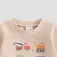 thumbnail image 7 of NOLDARES Toddler Infant Baby Boy 2 Piece Long Sleeve Sweatshirt Tops and Pants Set Cute Print Fall Winter Clothes Outfits Clothing(Light Yellow,2-3 Y), 7 of 7