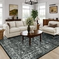 thumbnail image 4 of Moynesa Washable Area Rugs,8x10 Rugs for Bedroom Soft Rugs for Bedroom Aesthetic Boys,Retro Distressed Non Slip Throw Rug Carpet Dining Room Rugs for Under Table, 4 of 10
