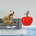 thumbnail image 2 of Figura de escritorio,Estante de estatua de elefante para escritorio,oficina,decoración del hogar,Estatua,Escultura de fruta artificial,estatua y artesanía,Colección de figuras de cerámica, 2 of 8