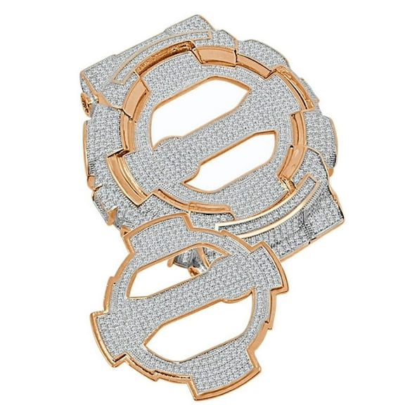 G-Shock Watch Series GA100 Bezel   Face Plate 2 Piece Combo Set 4.50 Cwt. Simulated Diamond 14K Rose Gold Finish Unisex Custom Insert Cover Case