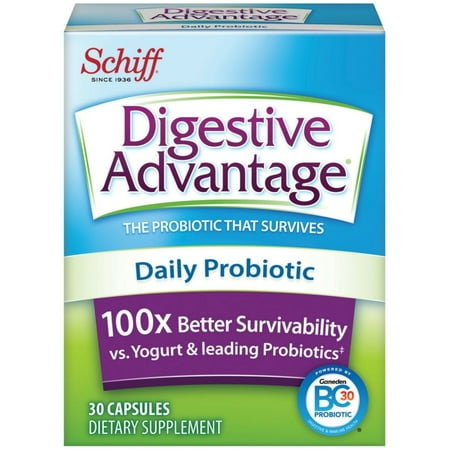 Digestive Advantage Daily Probiotic Capsules, 30 ct (Pack of 6)