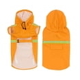 thumbnail image 2 of Poncho impermeable reflectante con capucha para perros grandes - Naranja L, 2 of 5