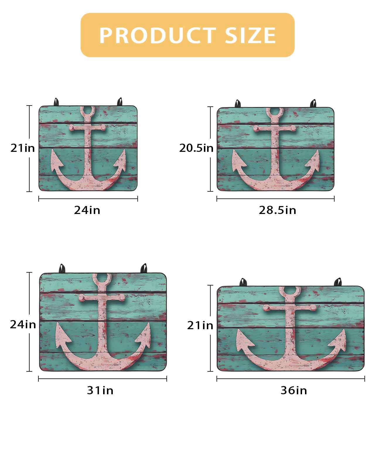 nqOlkjepod Large Induction Cooktop Protector Mat 28.5"x20.5", Pink Anchor Stove Top Covers for Electric Stove, Nautical Vintage Rustic Turquoise Wooden Stove Burner Cover Mats, Glass Top Stove Cover