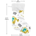 thumbnail image 2 of Coolnut Christmas Stocking Personalized Dinosaur Large Candy Stocking Hanging Gift Xmas Stockings Decoration 1 PC for Family Holiday Party Ornaments Decor Fireplace, 2 of 7