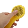 thumbnail image 5 of Unique Bargains 1 Pc Durable V Shape Tail Pet Grooming Brush for Dog for Cat 7.87"x3.07"x1.97" Yellow, 5 of 6