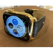CUSTOM 44mm iWatch Series 4 24K Gold Plated Stainless Steel GPS Cellular
