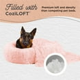 thumbnail image 2 of Best Friends by Sheri Bundle Set The Original Calming Shag Donut Cuddler Cat and Dog Bed + Pet Throw Blanket, Cotton Candy Pink, Extra Large, 45x45, 2 of 4