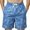 Blue, variant on Athletic Gym Mens Shorts Casual Beach Swim Trunks Lightweight Elastic Waist Summer Shorts with Pockets