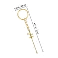 thumbnail image 2 of HEALEEP Llavero Colgante Dorado Para Bolso Con De Esgrima Ideal Para Eventos Deportivos, 2 of 8