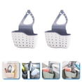 thumbnail image 4 of Shisuyan 2Pack Kitchen Sink Accessories Beige Plastic For Drainage And Storage With Double Layer Design, 4 of 9