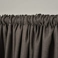 thumbnail image 4 of 3S Brother's Home Decorative Grey Curtains 100" Wide Extra Long Luxury Colors Linen Look Custom Made 5-25 Feet Made in Turkey Hang Back Tab & Rod Pocket Single Panel Home Décor (100"Wx288"L), 4 of 6