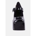 thumbnail image 3 of PABLO Black Statement High Platform Heel Mary Jane Sandals, 3 of 6
