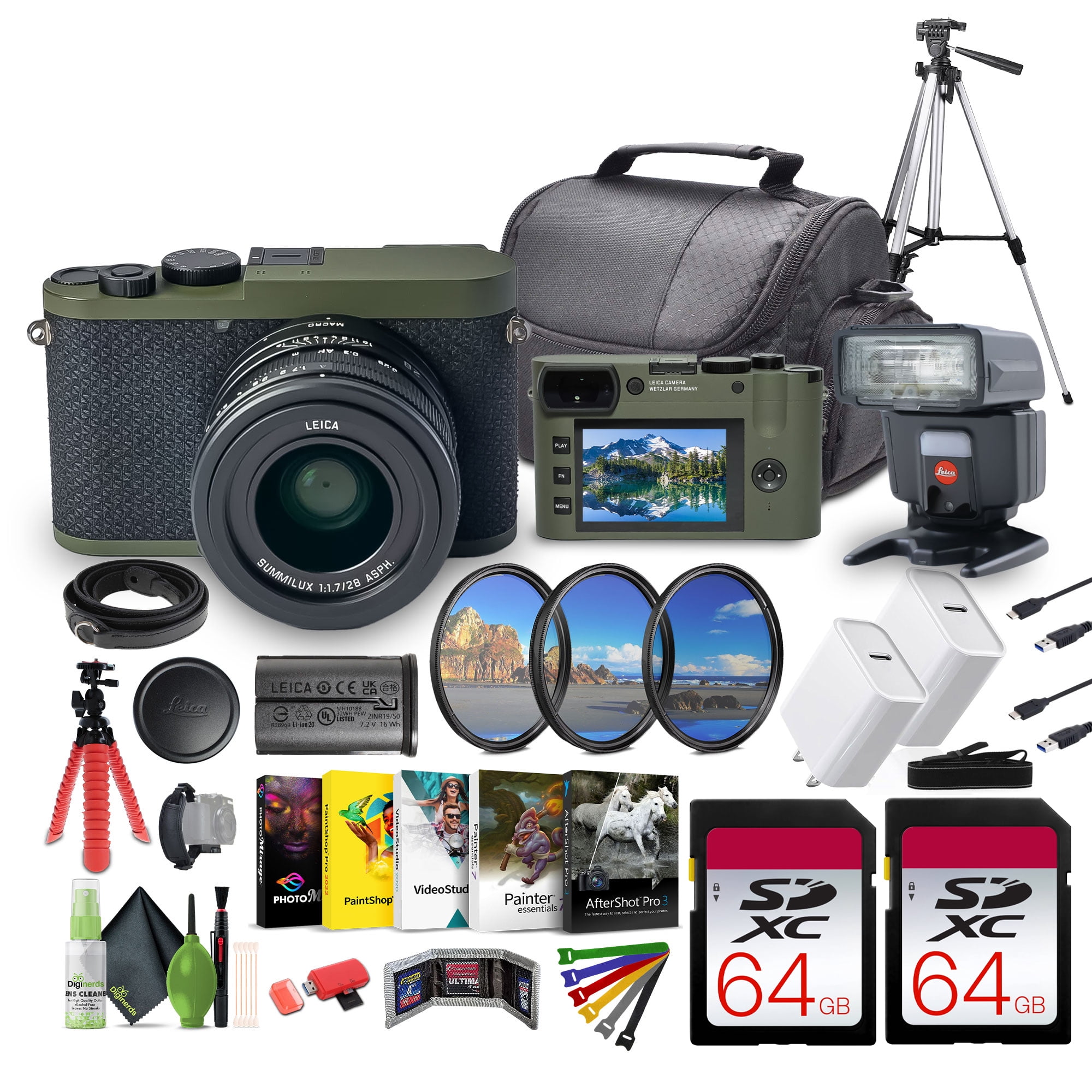 Leica Q2 Reporter Edition Digital Camera with leica flash memory