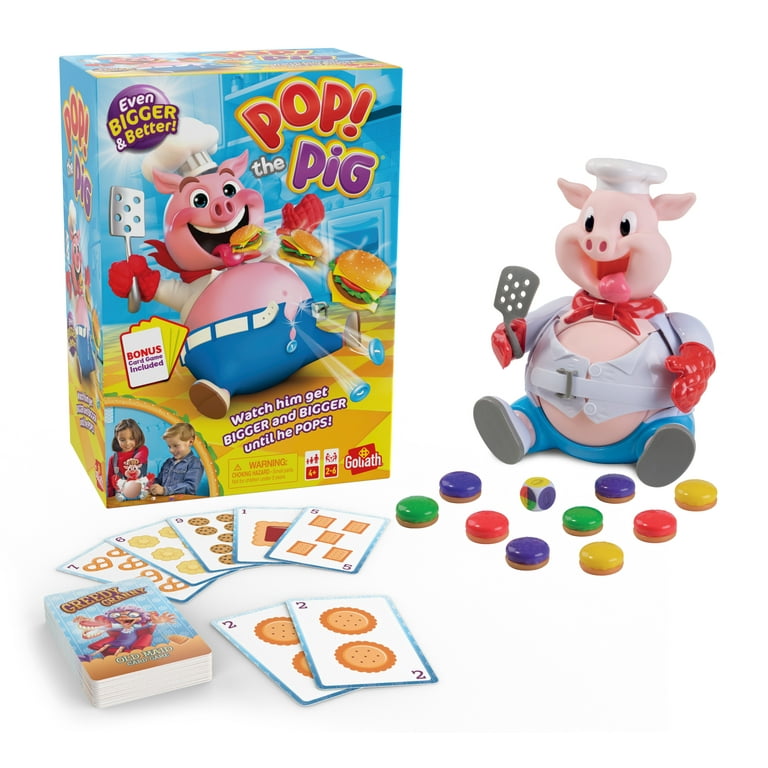 Pop The Pig (Bigger & Better) w/Greedy Granny Old Maid Card Game