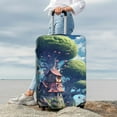thumbnail image 7 of Pofeuu Fantasy Treehouse Planet Scene Print Luggage Suitcase Cover Protector Luggage Washable Covers Aesthetic for 18/24/28/32 inch Luggage（No luggage included）-Large, 7 of 7