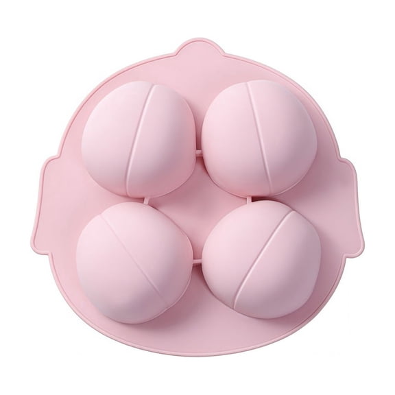 4-Cavity Brain Shaped Silicone Ice Cube Trays Chocolate Molds Novelty Brain Candy Molds Baking Tools for Summer Drinks Halloween Parties and Baking Enthusiasts
