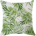 thumbnail image 3 of FYBTOFYBTO 4PC Green Leaf Pillow Case, Creative Painted Pattern Pillow Cover, 18x18 Inch Pillow Cover for Home Pillows Decorative Cushion Cases for Patio Sofa Couch Living Room BedroomFY-001, 3 of 5