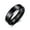 Black, variant on 6mm Tungsten Carbide Black/Silver Wedding Band Mens High Polished Ring Size 7-12