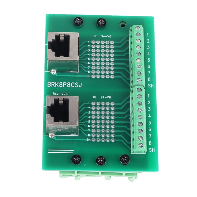 Placa de conexión de conector Ethernet, placa de conexión de conector Ethernet, bloque de terminal R doble, placa de conexión de conector Ethernet diseñada a medida