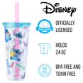 thumbnail image 2 of Tumbler Silver Buffalo Lilo and Stitch Pastel Snack Toss, 700 ml, 2 of 8