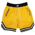 thumbnail image 4 of Aobny Board Mens Shorts Running Solid Pants Athletic Baggy Big & Tall High Waisted Trendy Clothes,Yellow,XXXXL, 4 of 5